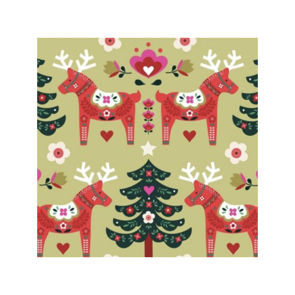 TISSU DASHWOOD STUDIO - NORDIC NOEL poney