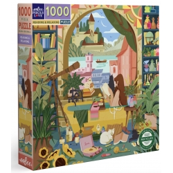 Puzzle Eeboo 1000 pièces - Reading and relaxing