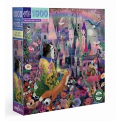 Puzzle Eeboo 1000 pièces - CAT AND THE CASTLE