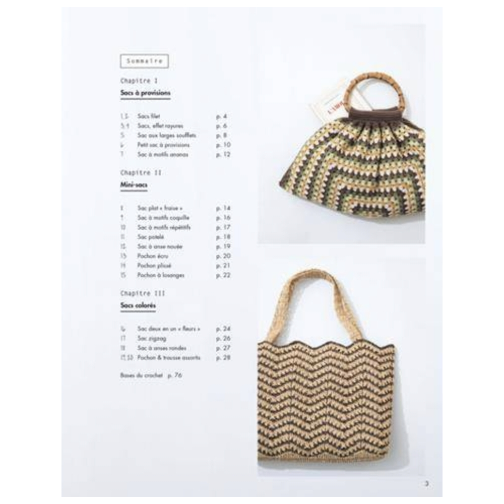 SACS SHOPPING AU CROCHET