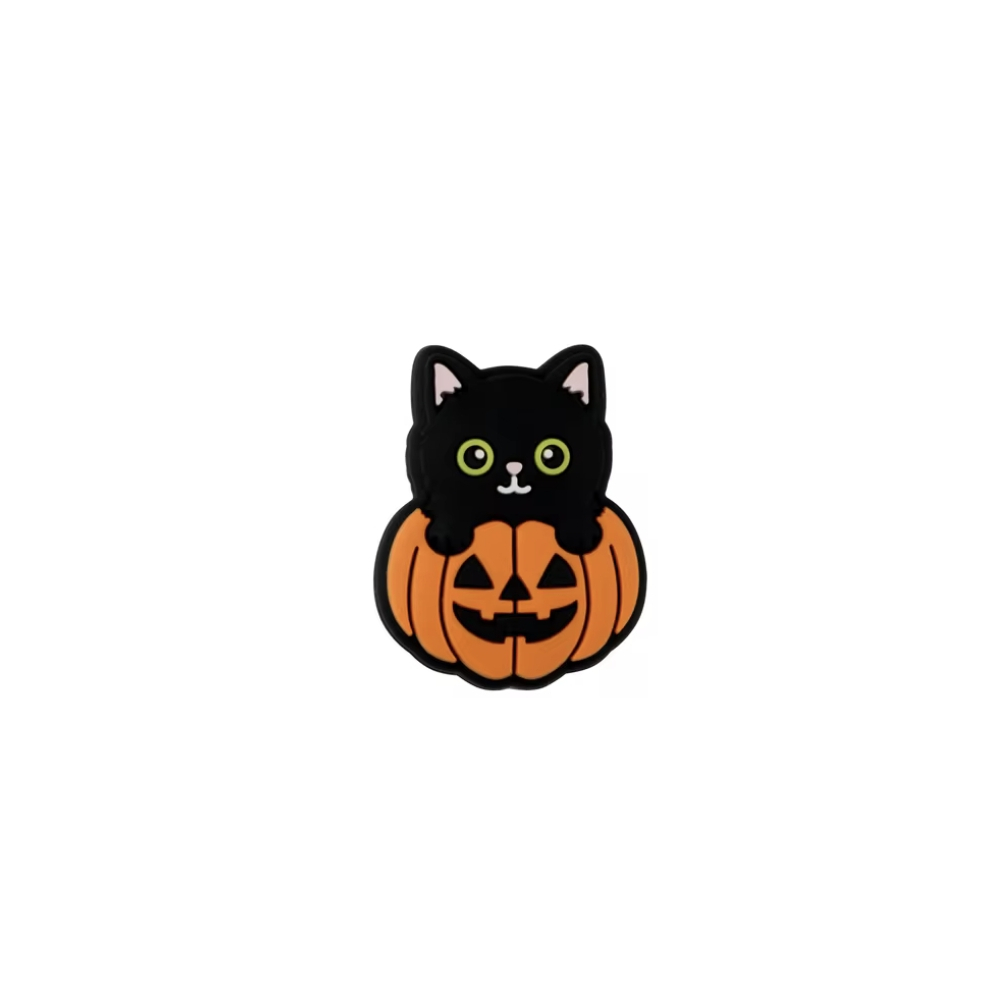 Embouts d'aiguilles - chat citrouille