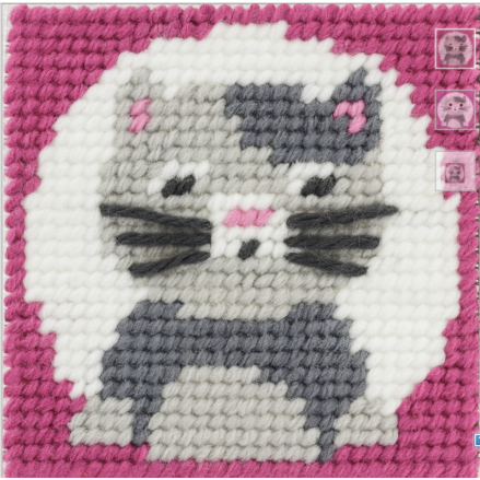Kit canevas - Choupette petite minette