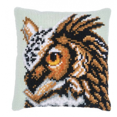 KIT COUSSIN AU POINT DE CROIX HIBOU