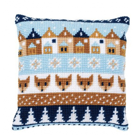 KIT COUSSIN AU POINT DE CROIX MOTIFS D'HIVER