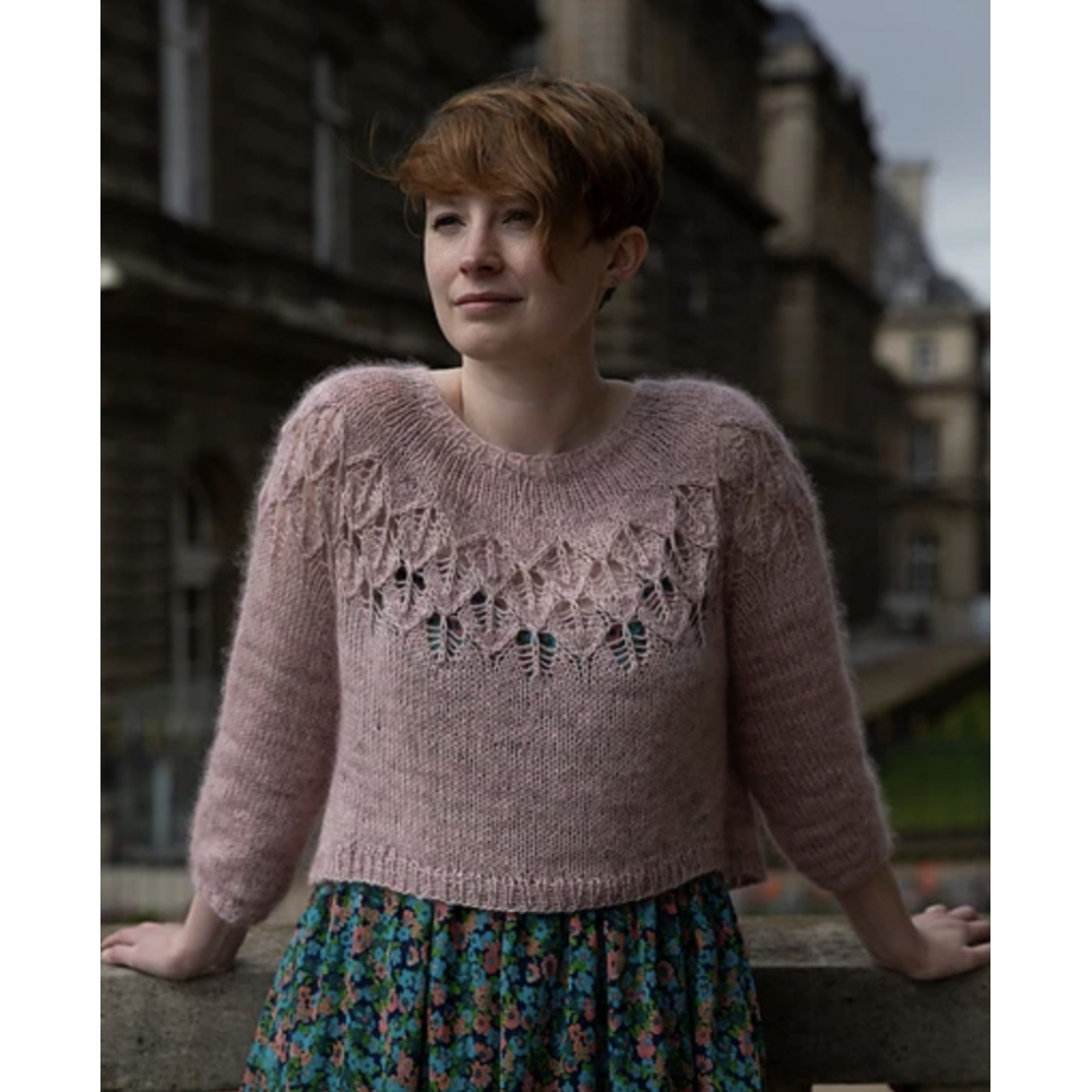 Mon premier pull en dentelle au tricot