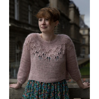 Mon premier pull en dentelle au tricot