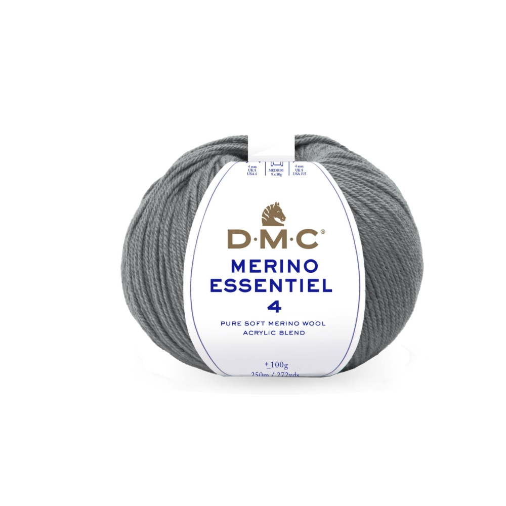 Laine Merino essentiel 4 - gris foncé 891 Laine Merino essentiel 4 - gris foncé 891