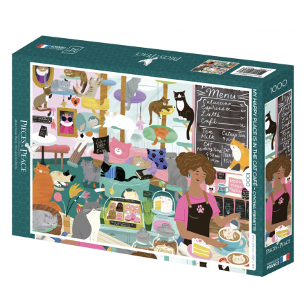 Mon lieu Préféré : le Café à Chats Puzzle 1000 pièces