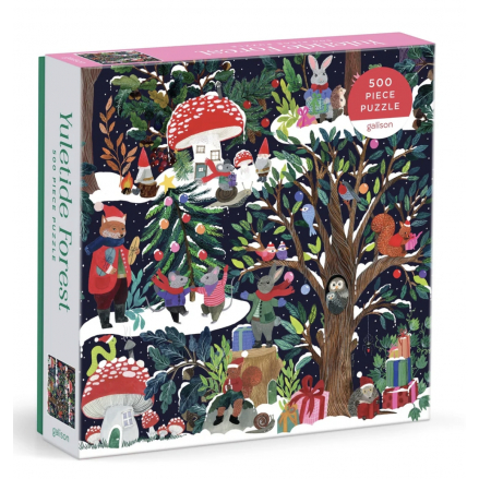 Yuletide Forest 500 Piece Puzzle - Galison