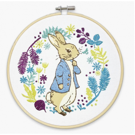 Beatrix Potter - Peter Rabbit prépare sa prochaine aventure Kit de broderie
