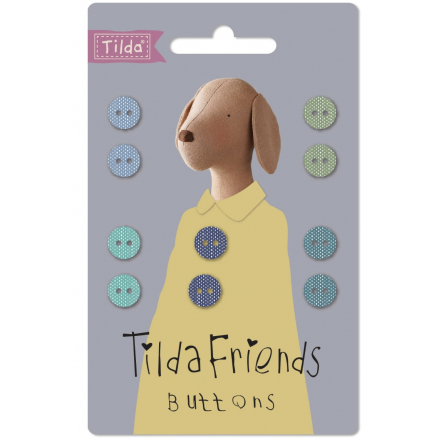 Boutons Tilda friends chambray 9mm