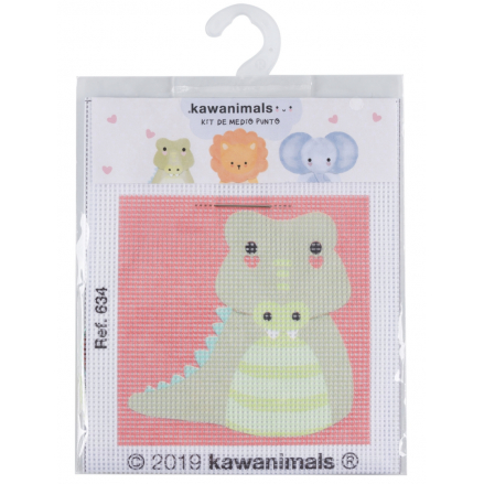 Kit canevas enfant 12x12 kawanimals