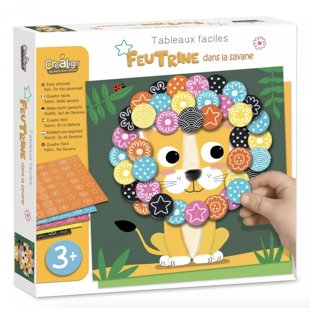 Feutrine "Dans la savane" - 3 ans et plus