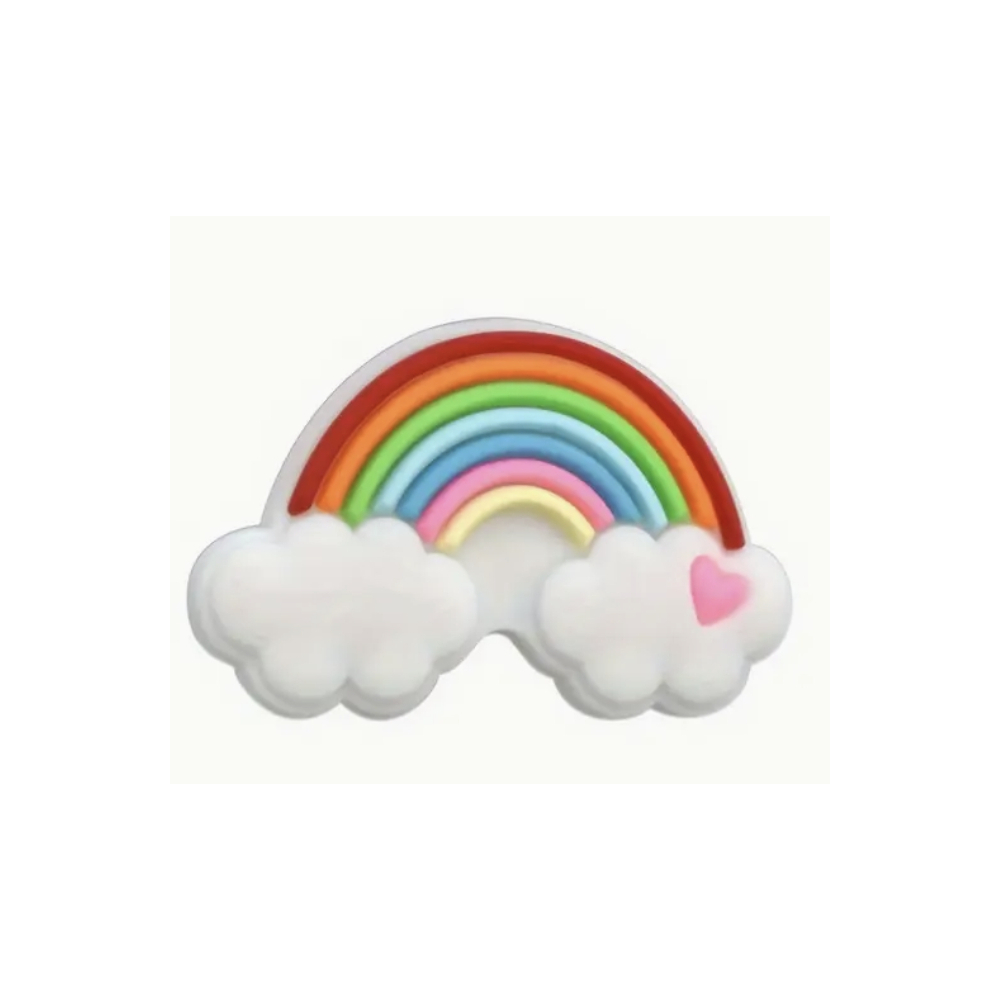 Embouts d'aiguilles arc en ciel coeur