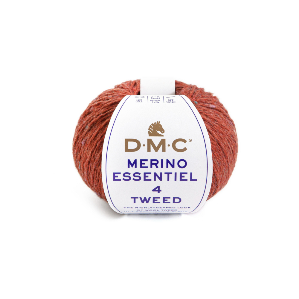 DMC MERINO 4 TWEED - 907 rouille DMC MERINO 4 TWEED - 907 rouille