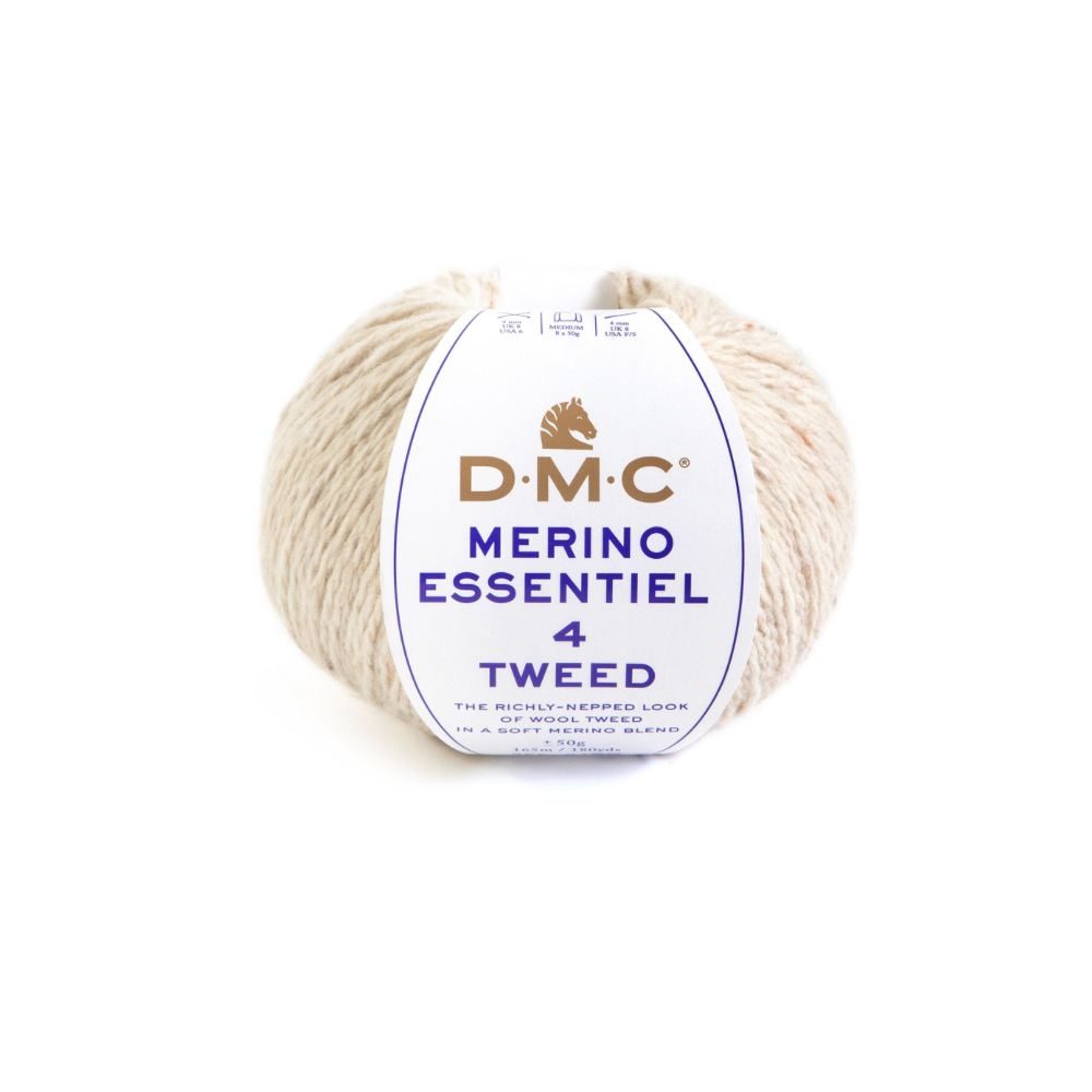 DMC MERINO 4 TWEED - 911 écru DMC MERINO 4 TWEED - 911 écru