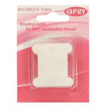 Cartes en plastique broderie