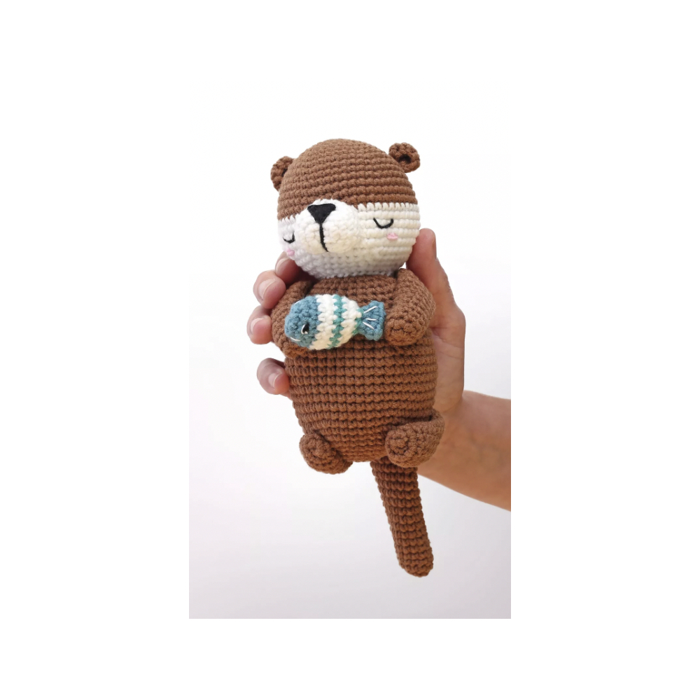 KIT AMIGURUMI LOUTRE MUSICALE