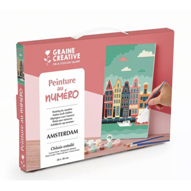 PEINTURE AU NUMERO 20 x 30 - AMSTERDAM