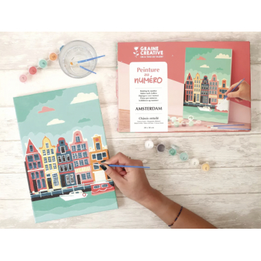PEINTURE AU NUMERO 20 x 30 - AMSTERDAM
