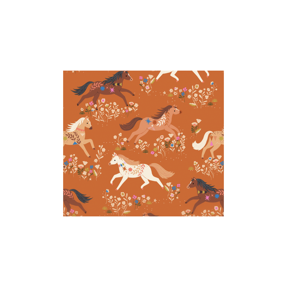 TISSU DASHWOOD STUDIO -desert moon - COTON - 110 CM - poney TISSU DASHWOOD STUDIO -desert moon - COTON - 110 CM - poney