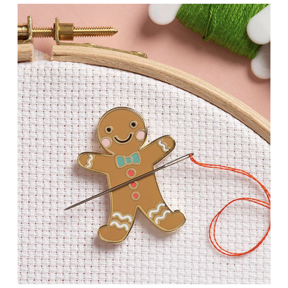 Needle minder - Caterpillar Cross stitch ( gingerbread) Needle minder - Caterpillar Cross stitch ( gingerbread)