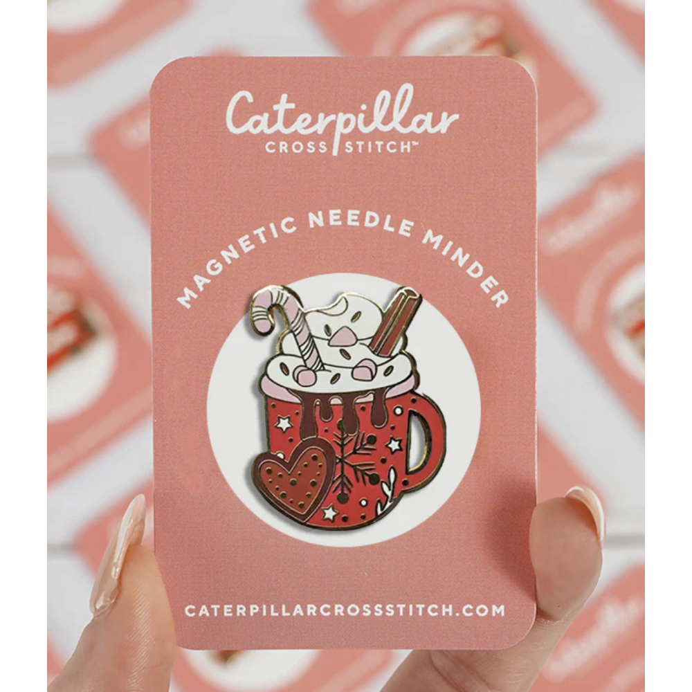 Needle minder - Caterpillar Cross stitch ( tasse noel)