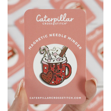 Needle minder - Caterpillar Cross stitch ( tasse noel)