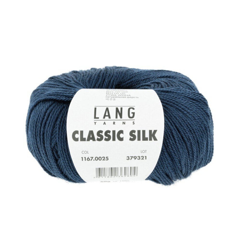 Classic Silk - Lang yarns bleu 025