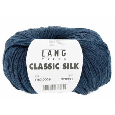 Classic Silk - Lang yarns bleu 025