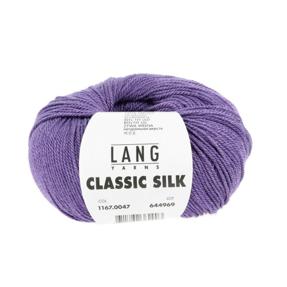 Classic silk - Lang Yarns violet 047