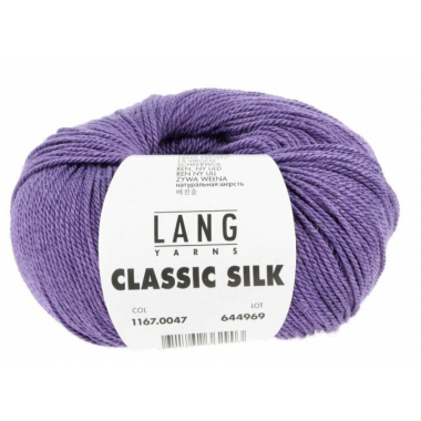 Classic silk - Lang Yarns violet 047