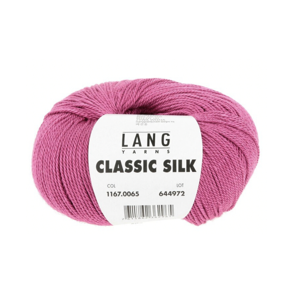Classic Silk - Lang yarns rose pep's 065 Classic Silk - Lang yarns rose pep's 065