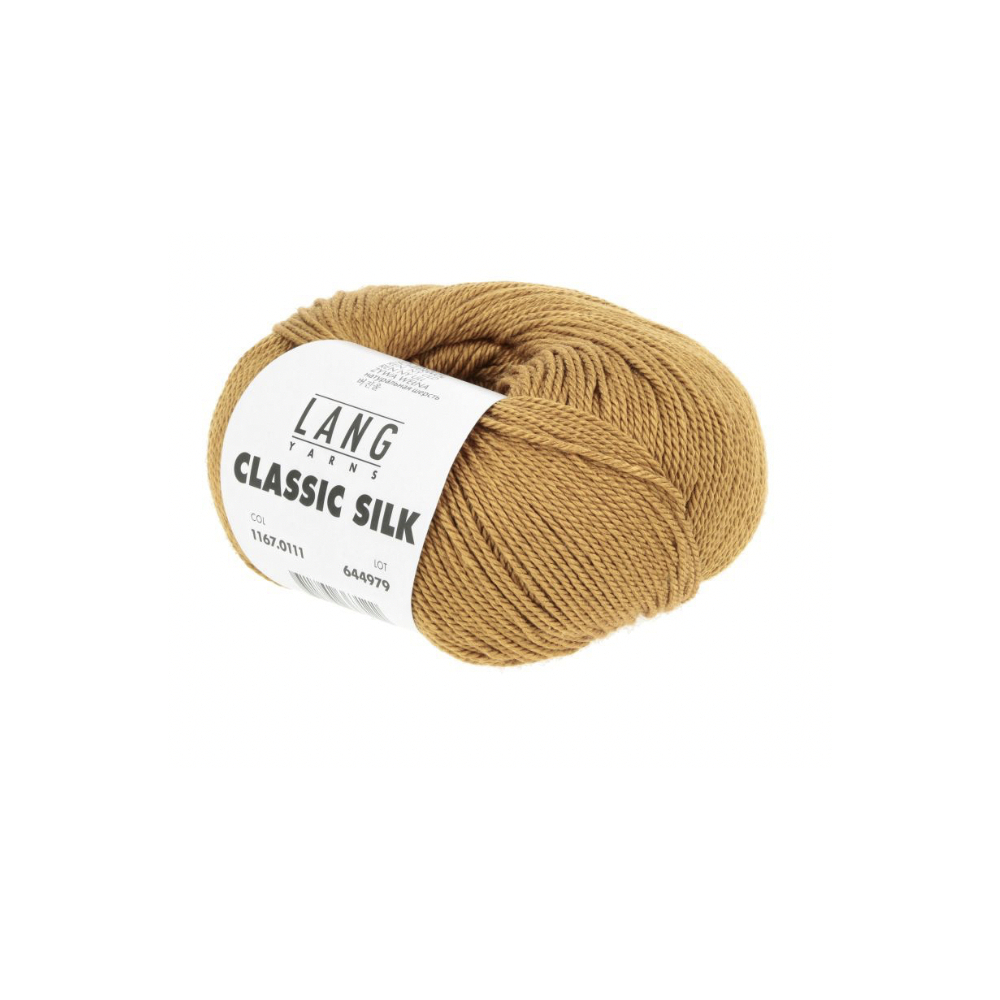 Classic silk - Lang yarns moutarde 111 Classic silk - Lang yarns moutarde 111