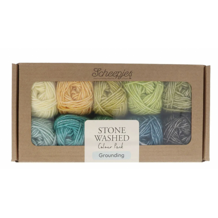 Scheepjes Stone Washed colour pack 10x25g - Grounding
