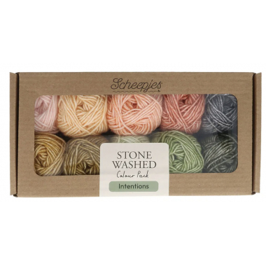 Scheepjes Stone Washed colour pack 10x25g - Intentions