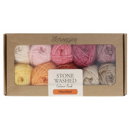 Scheepjes Stone Washed colour pack 10x25g - Manifest