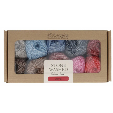 Scheepjes Stone Washed colour pack 10x25g - Aura