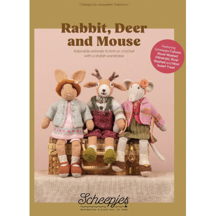 Rabbit, Deer and Mouse EN - Livre de patron au crochet et au tricot