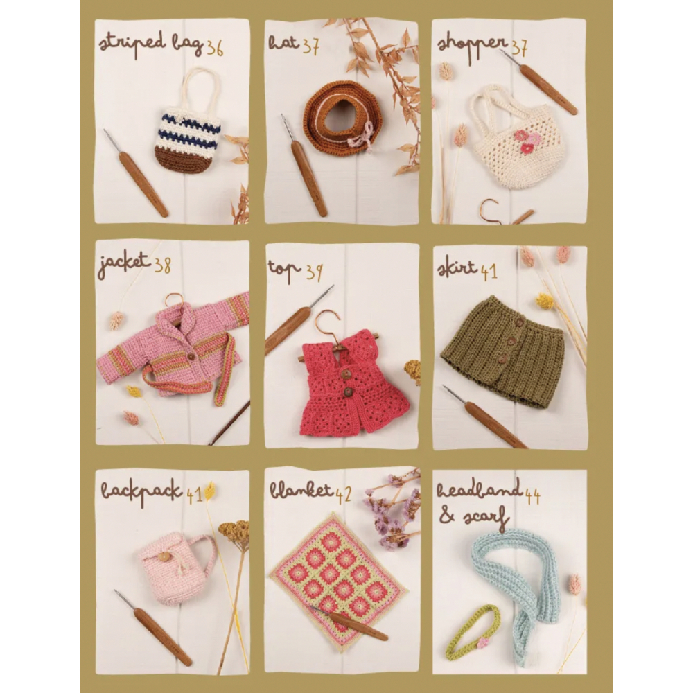 Rabbit, Deer and Mouse EN - Livre de patron au crochet et au tricot