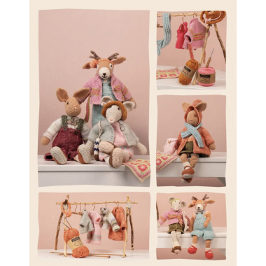 Rabbit, Deer and Mouse EN - Livre de patron au crochet et au tricot