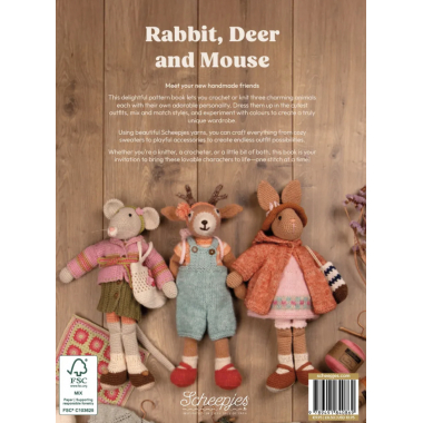 Rabbit, Deer and Mouse EN - Livre de patron au crochet et au tricot