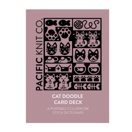 Cat Doodle Card Deck - Pacific Knit co