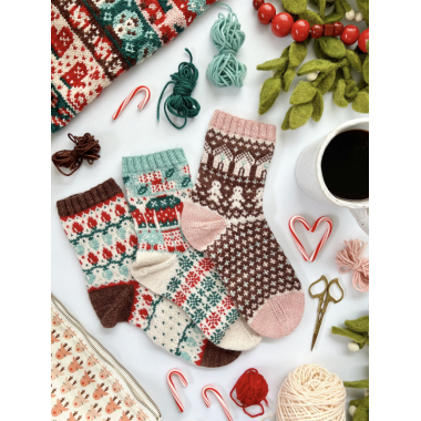 Holiday 3 Doodle Card - Pacific Knit co