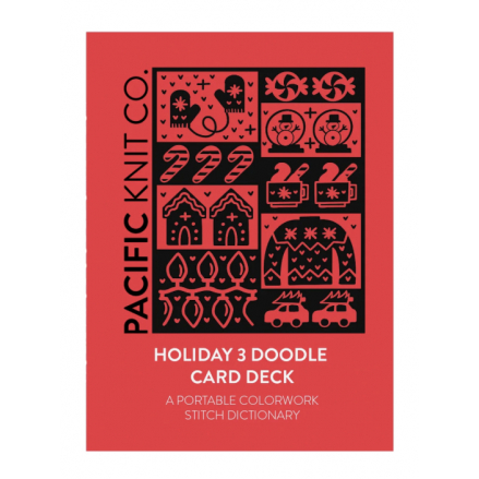 Holiday 3 Doodle Card - Pacific Knit co