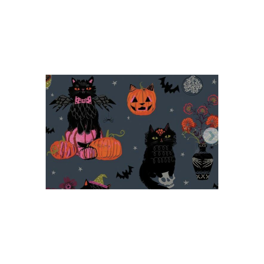 Tissu Dashwood - Witching hour ( chats)