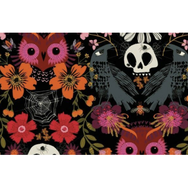 Tissu Dashwood Witching Hour ( hibou et corbeau)