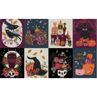Tissu Dashwood panneau Witching Hour