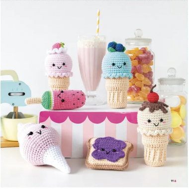 Dînette kawaii au crochet - Mélissa Bradley