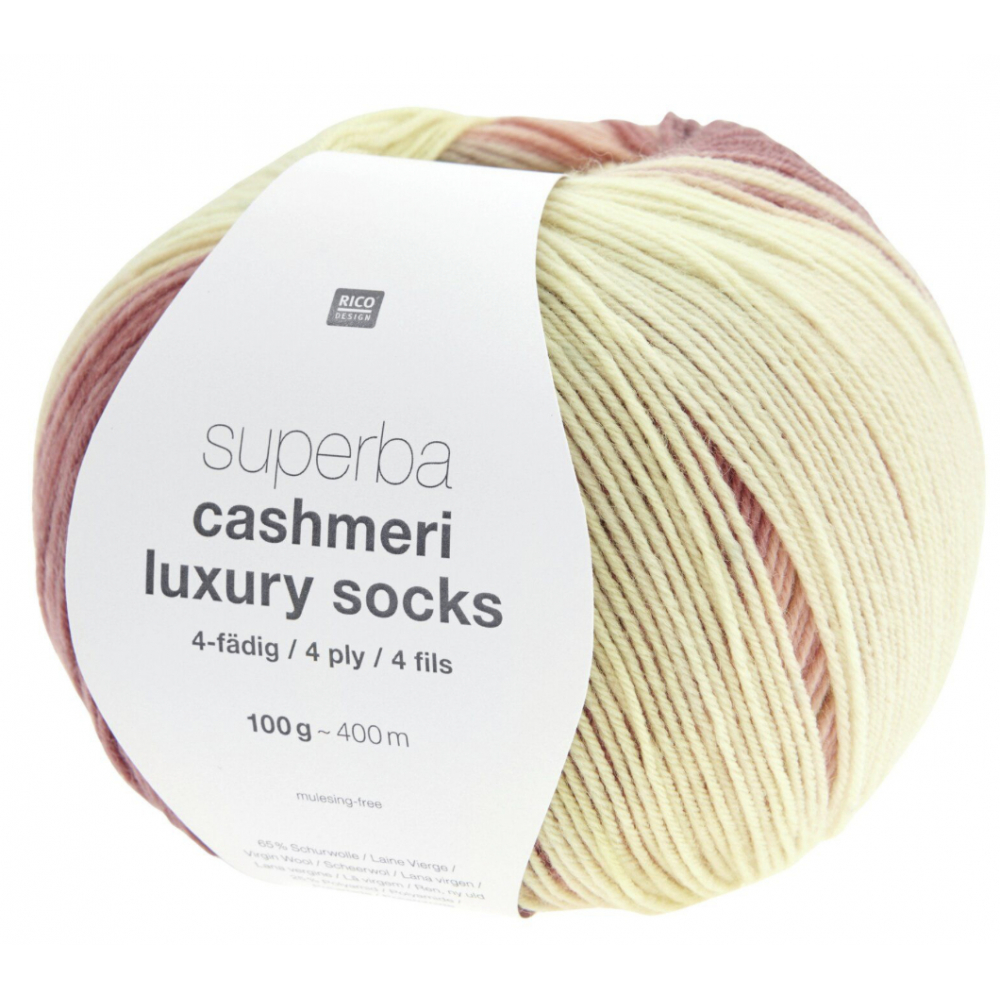 Superba Cashmere luxury socks - Rico Design